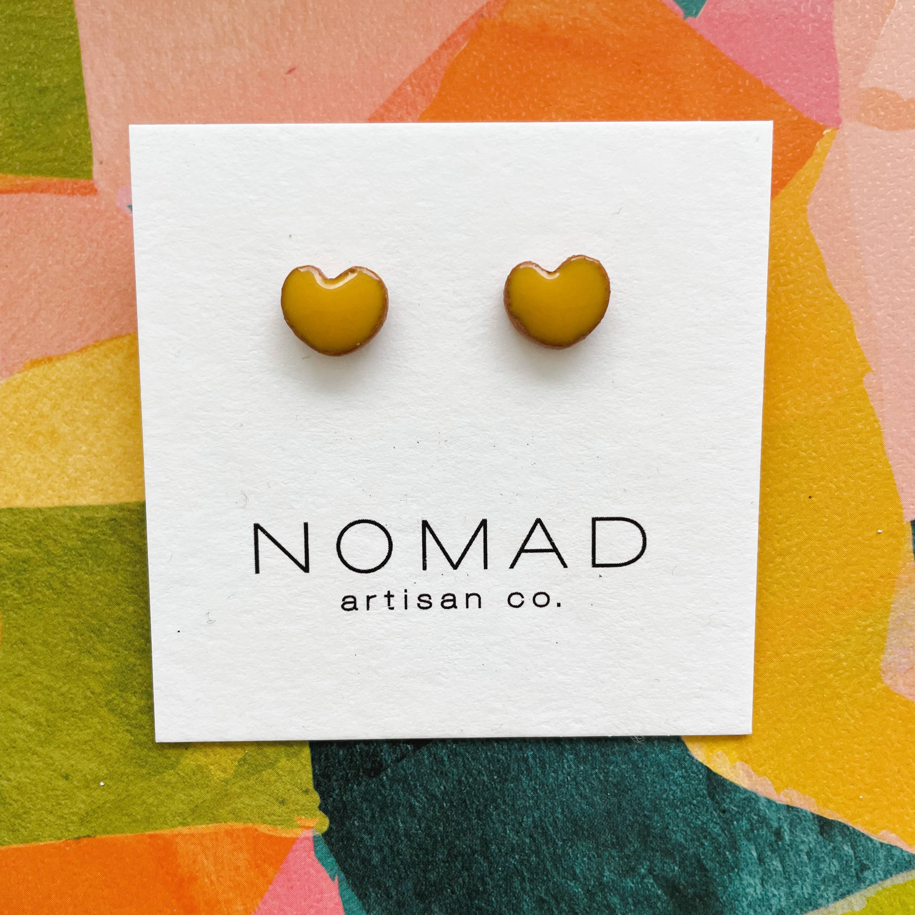 Candy Heart Ceramic Earrings - DIGS