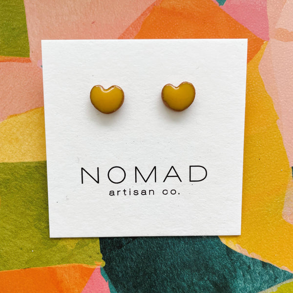 Candy Heart Ceramic Earrings - DIGS