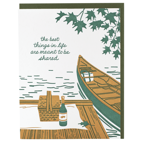 Canoe For Two Love Card - DIGS