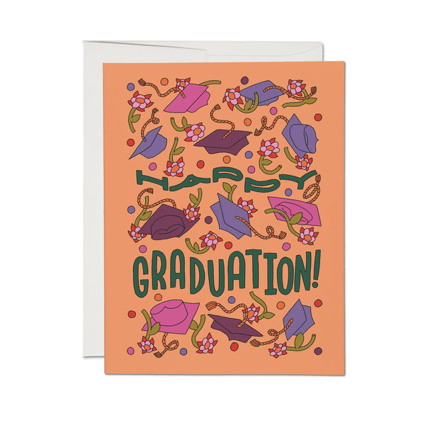 Cap Toss Graduation Card - DIGS