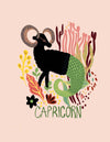 Capricorn Zodiac Greeting Card - DIGS
