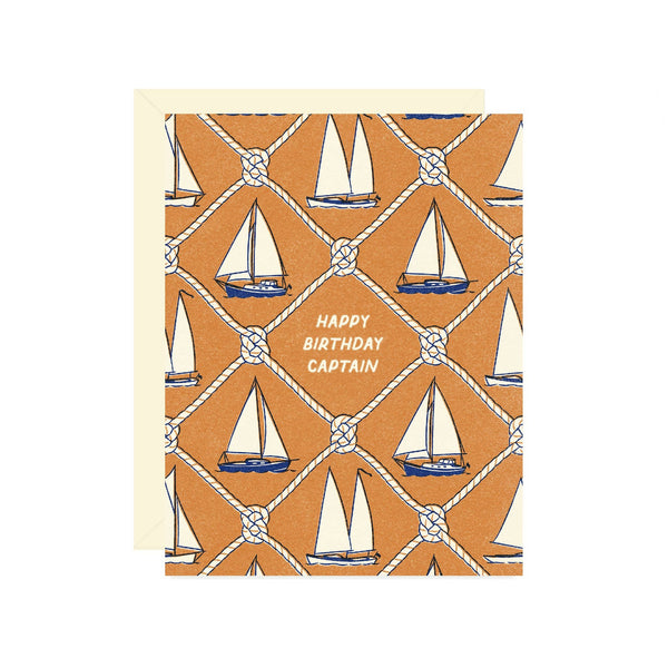 Captain+Boat Birthday Card - DIGS