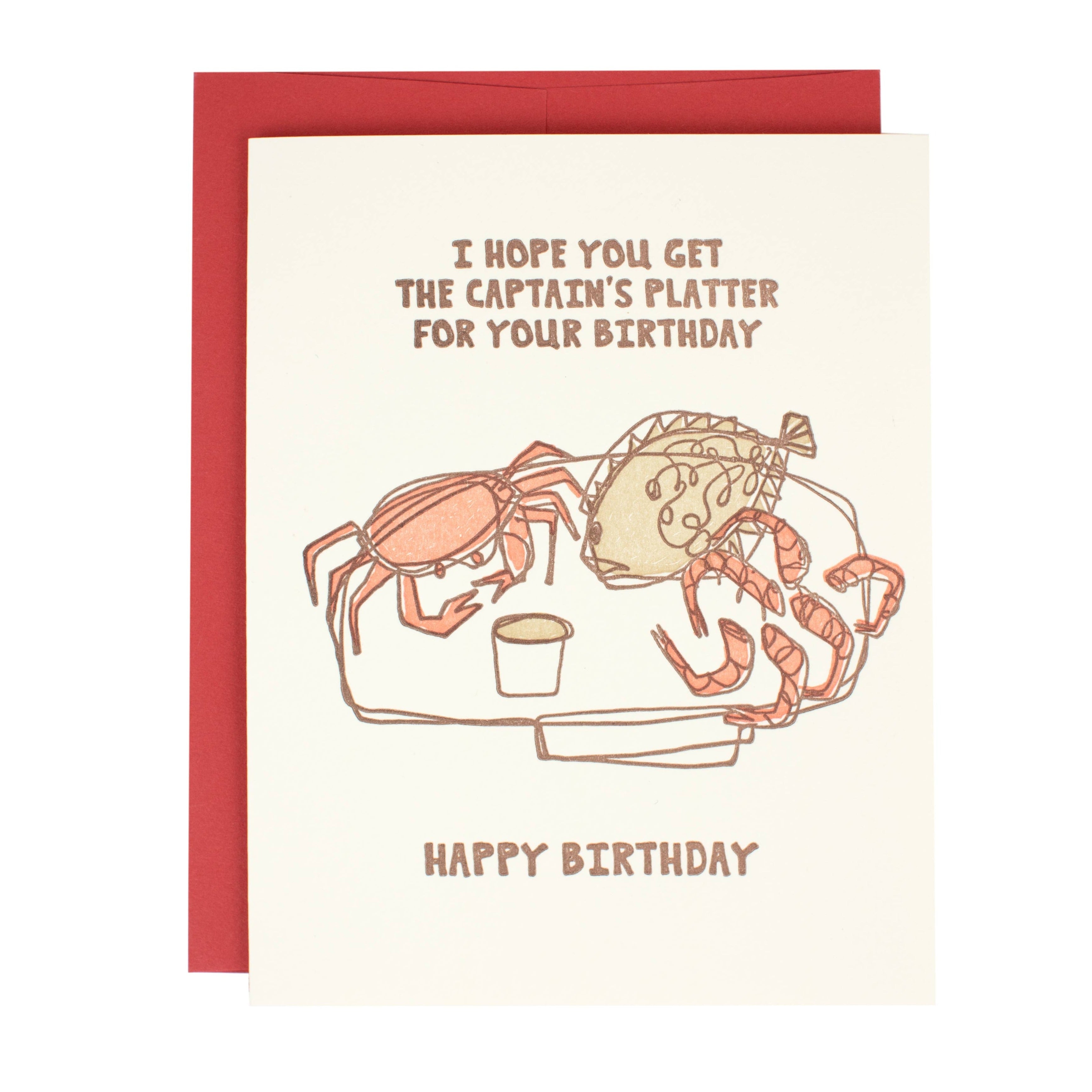 Captain's Platter Birthday Card - DIGS