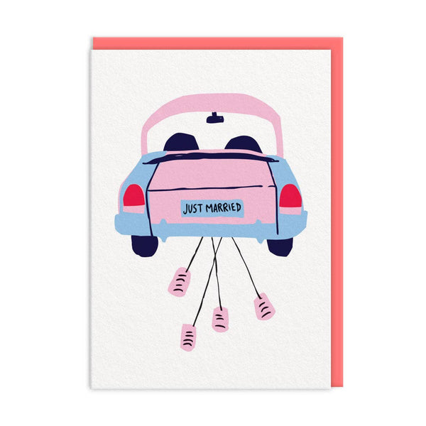 Car and Cans Just Married Card - DIGS