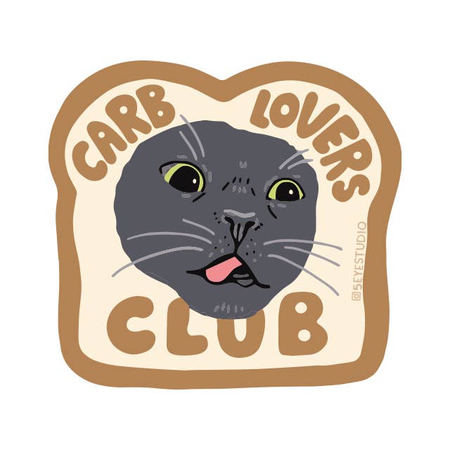 Carb Lovers Club Sticker - DIGS