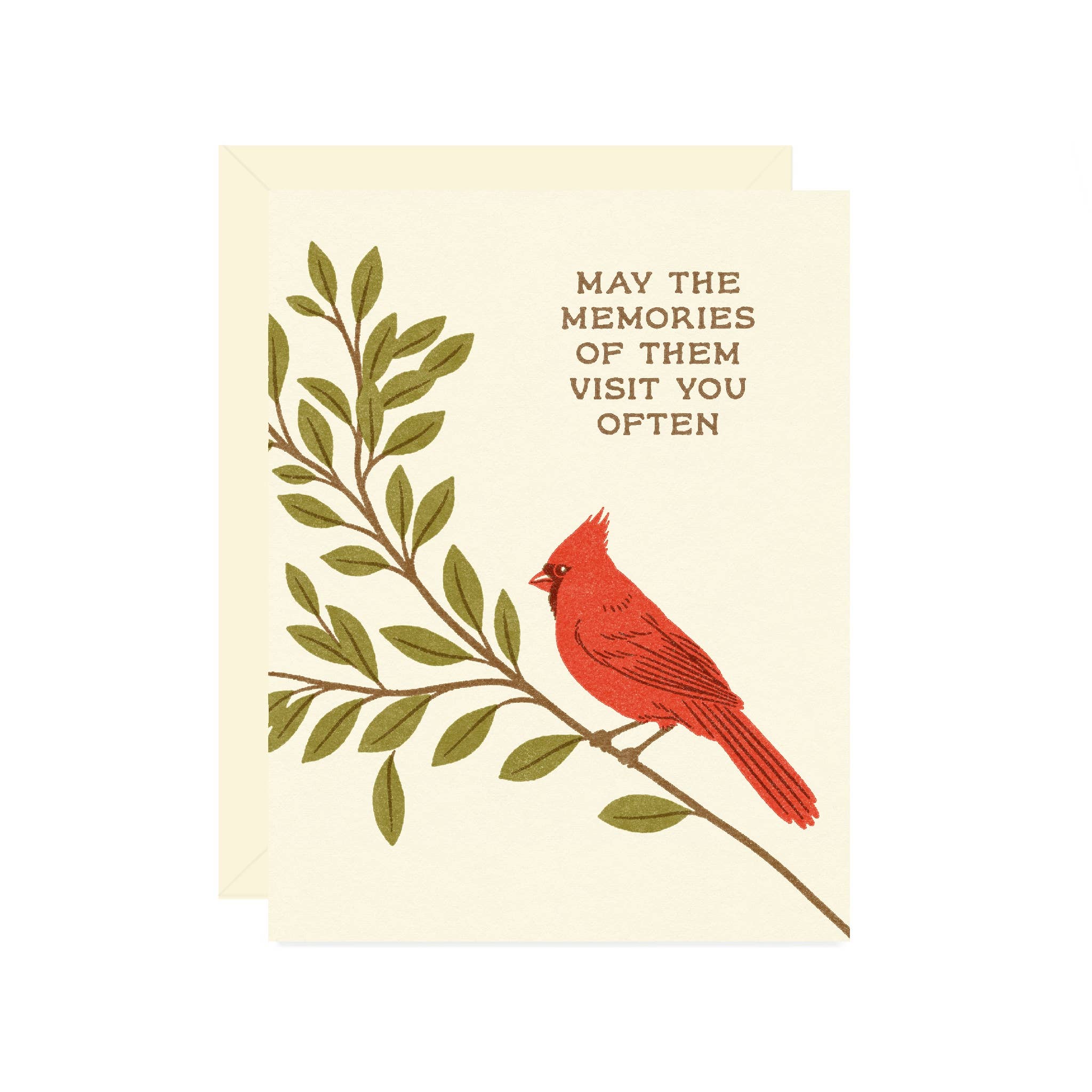 Cardinal Sympathy Card - DIGS