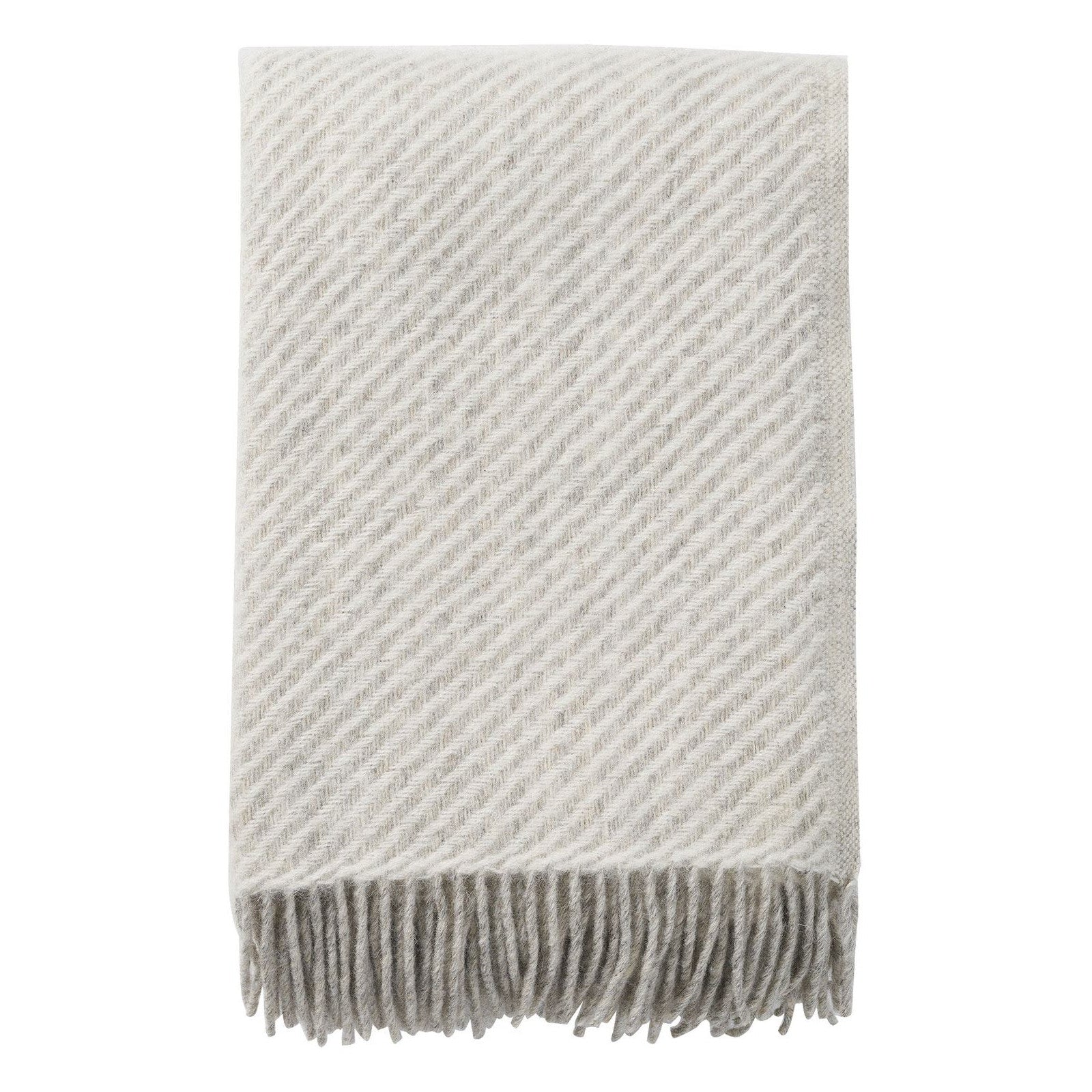 Carl Wool Throw: White Melange - DIGS