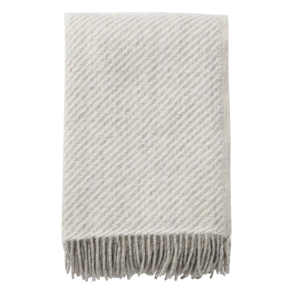 Carl Wool Throw: White Melange - DIGS