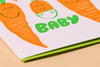 Carrot Hello Baby Card - DIGS