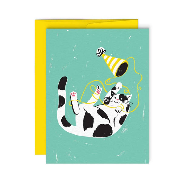 Cat Hat Birthday Card - DIGS