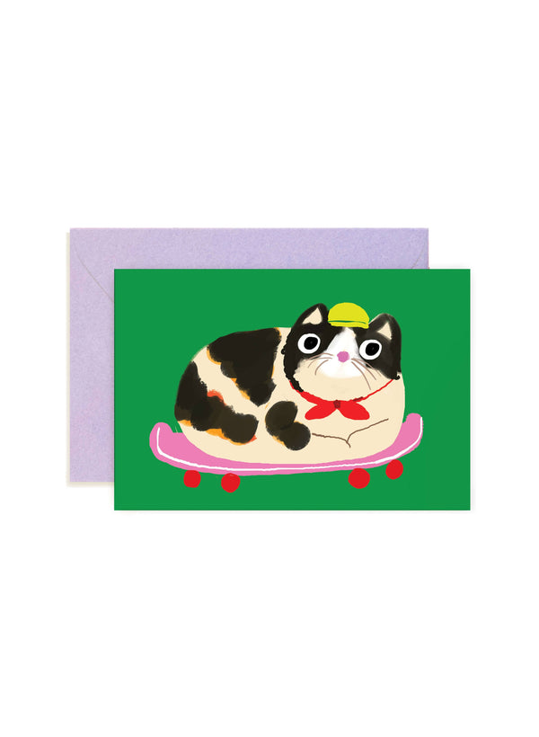 Cat Loaf Skateboard Mini Card - DIGS