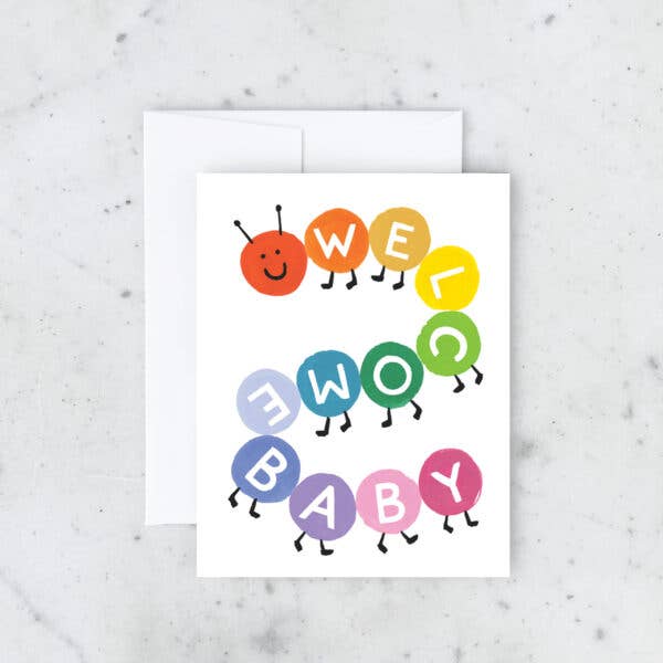 Caterpillar Baby Card - DIGS