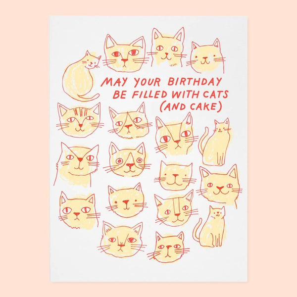 Cats And Cake Birthday Card - DIGS