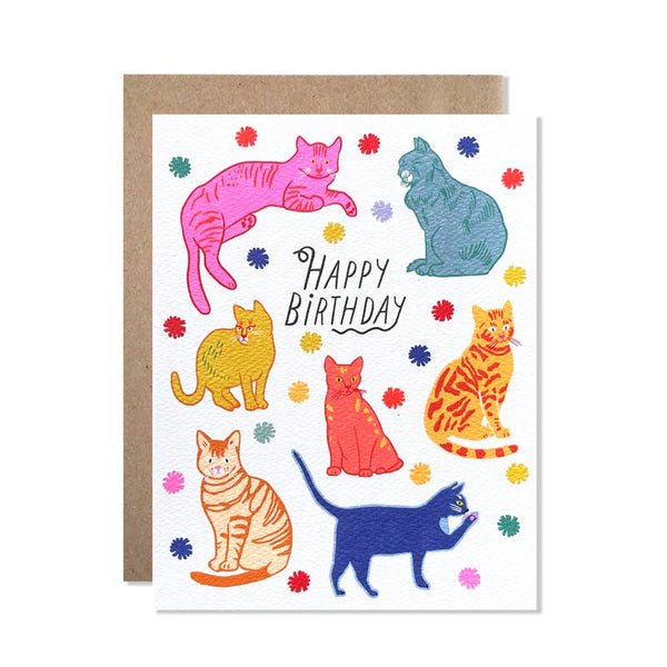 Cats Birthday Card - DIGS