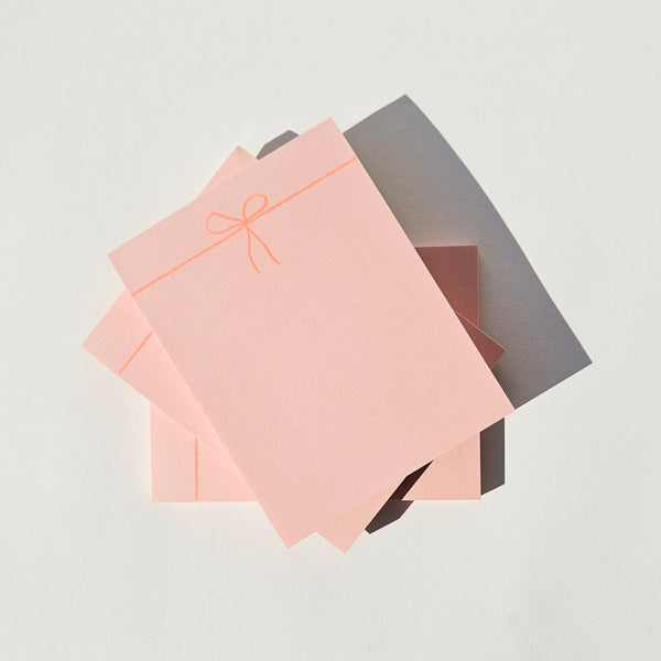 Pink Bow Notepad