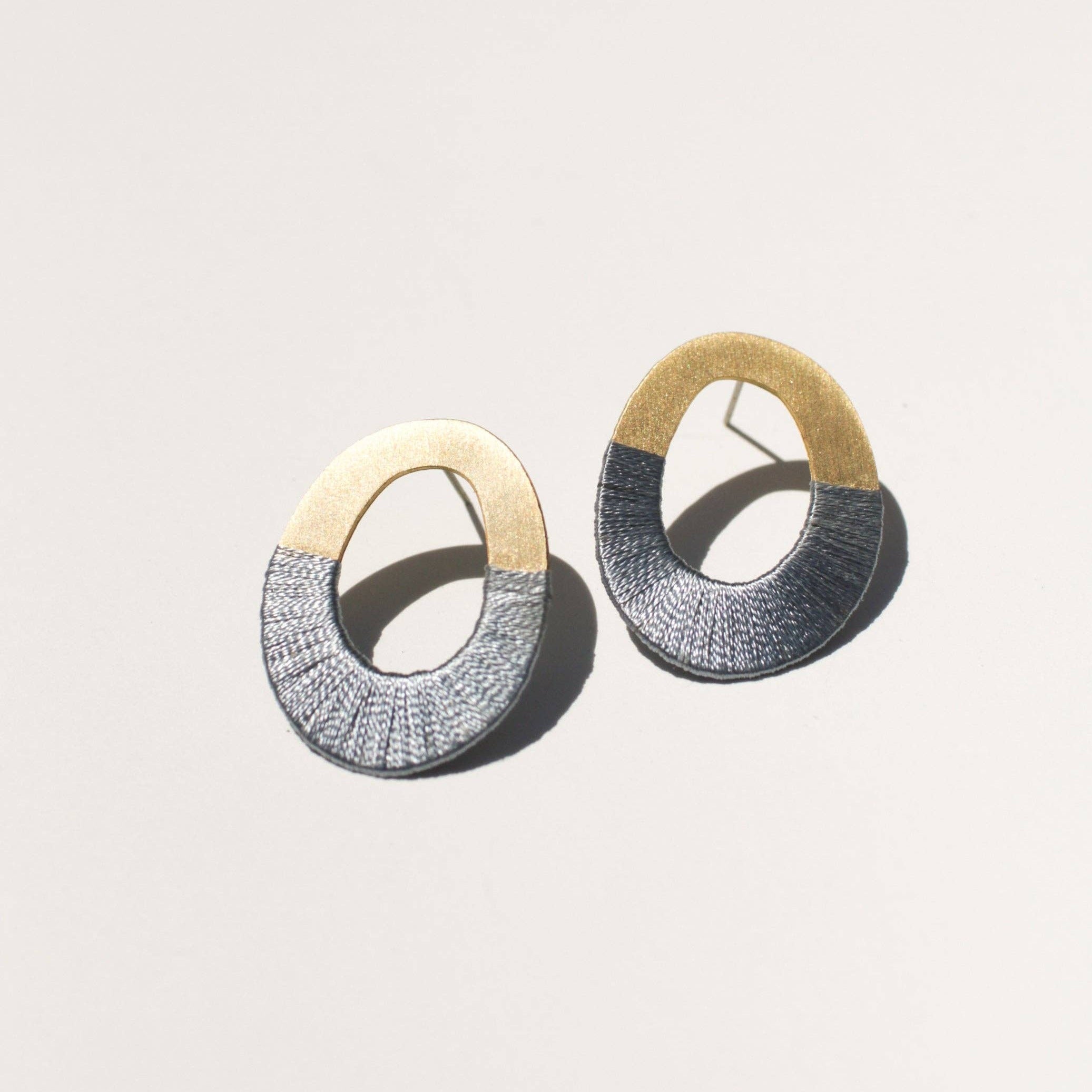 Oblong Oval Earrings