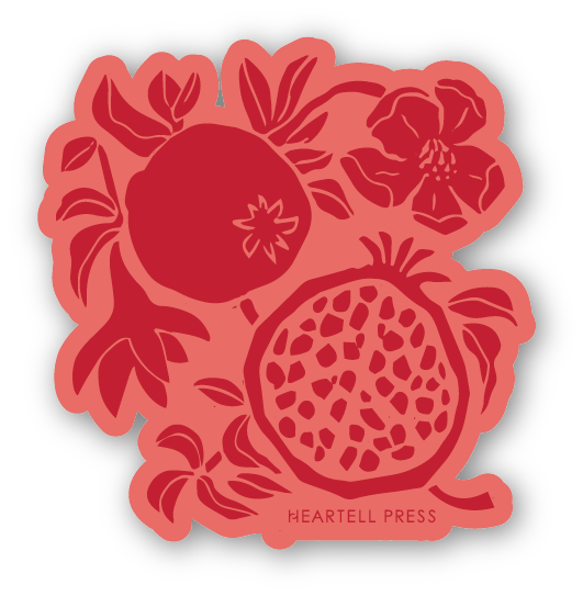 Pomegranate Fruit Sticker