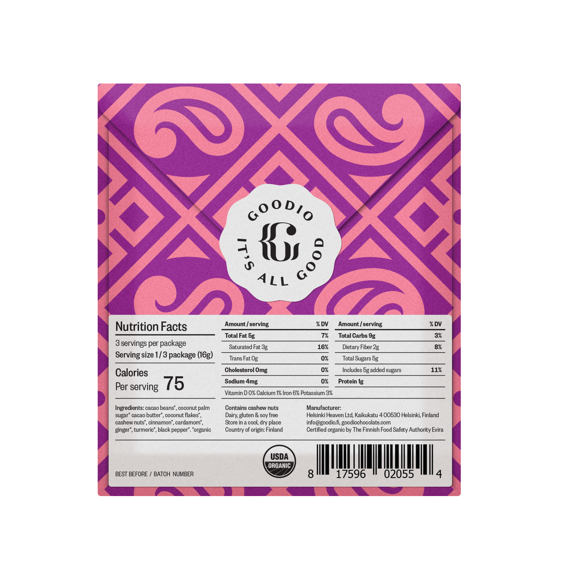Chai 50% Chocolate Bar - DIGS