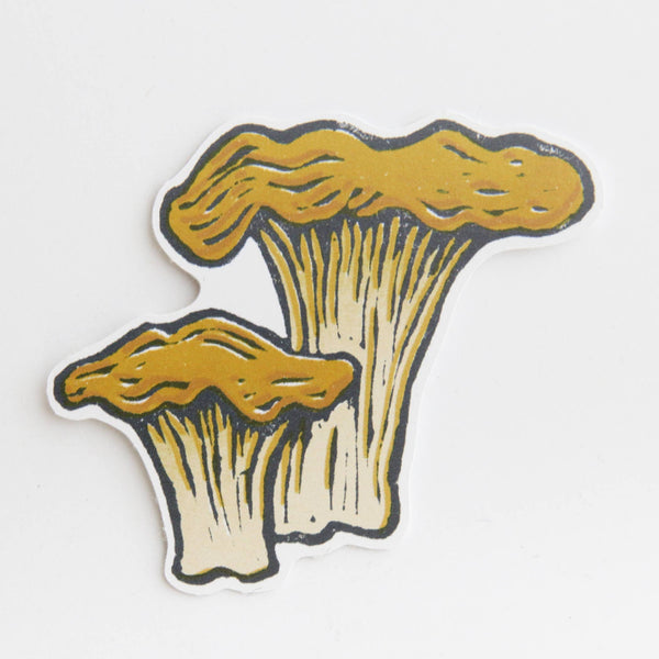 Chanterelle Mushroom Sticker - DIGS