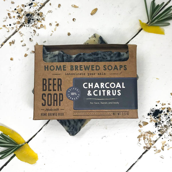 Charcoal & Citrus Beer Soap - DIGS