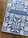 Checked Quilt Block Birthday Card - DIGS