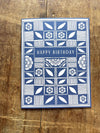 Checked Quilt Block Birthday Card - DIGS