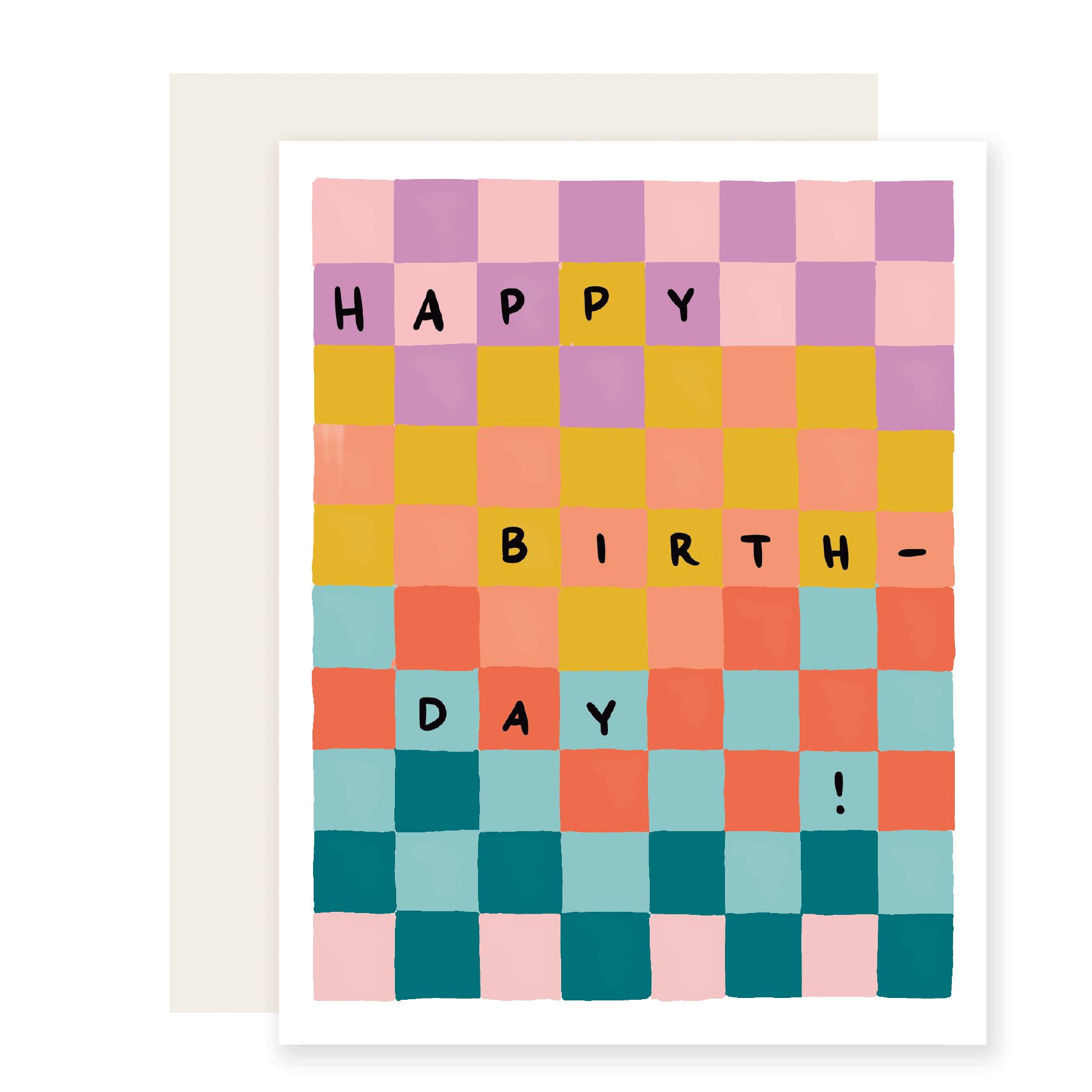 Checkerboard Birthday Card - DIGS