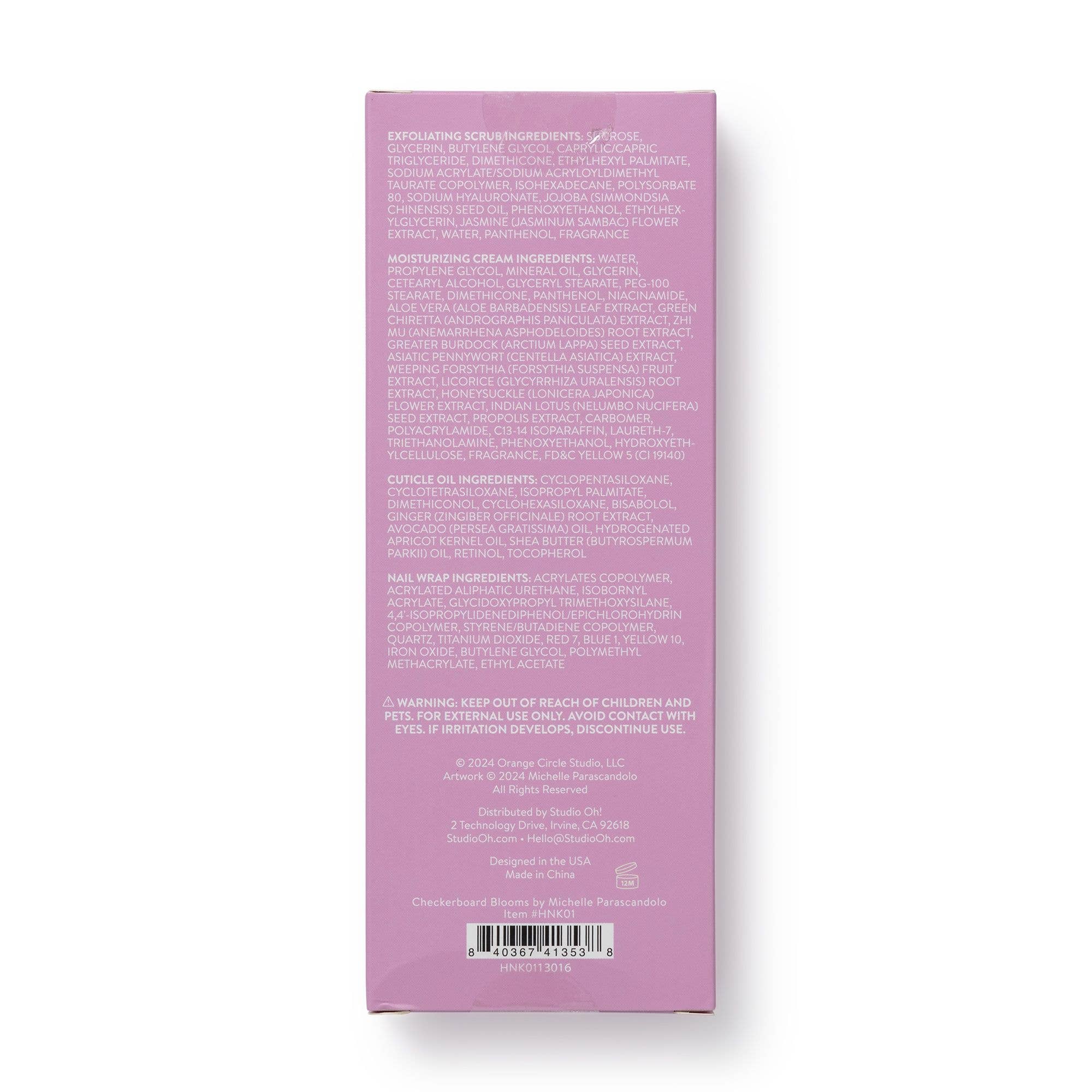 Checkerboard Blooms Hand & Nail Spa Kit - DIGS