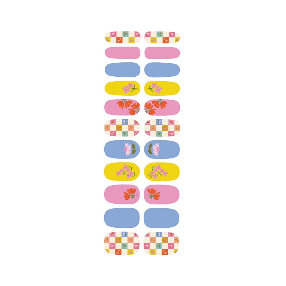 Checkerboard Blooms Hand & Nail Spa Kit - DIGS