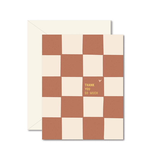 Checkerboard Thank You Card - DIGS