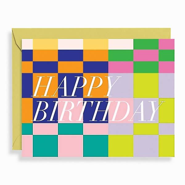 Checkered Birthday Card - DIGS