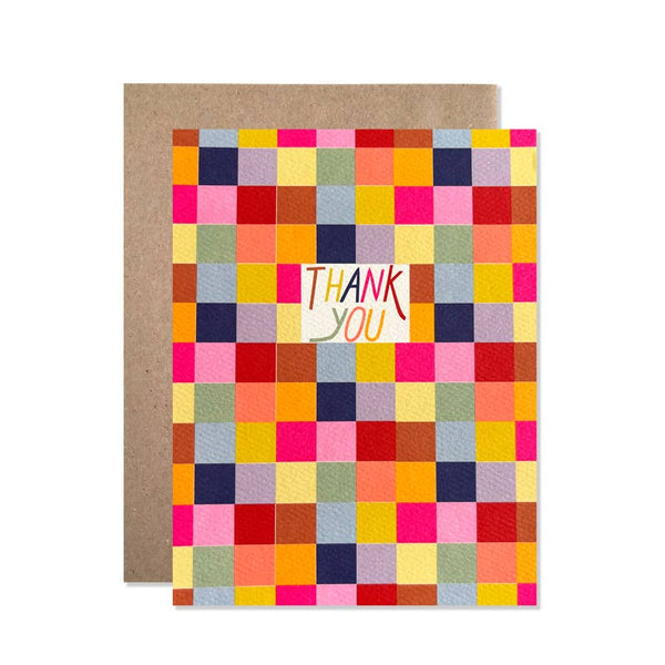 Checkered Thank You Card - DIGS
