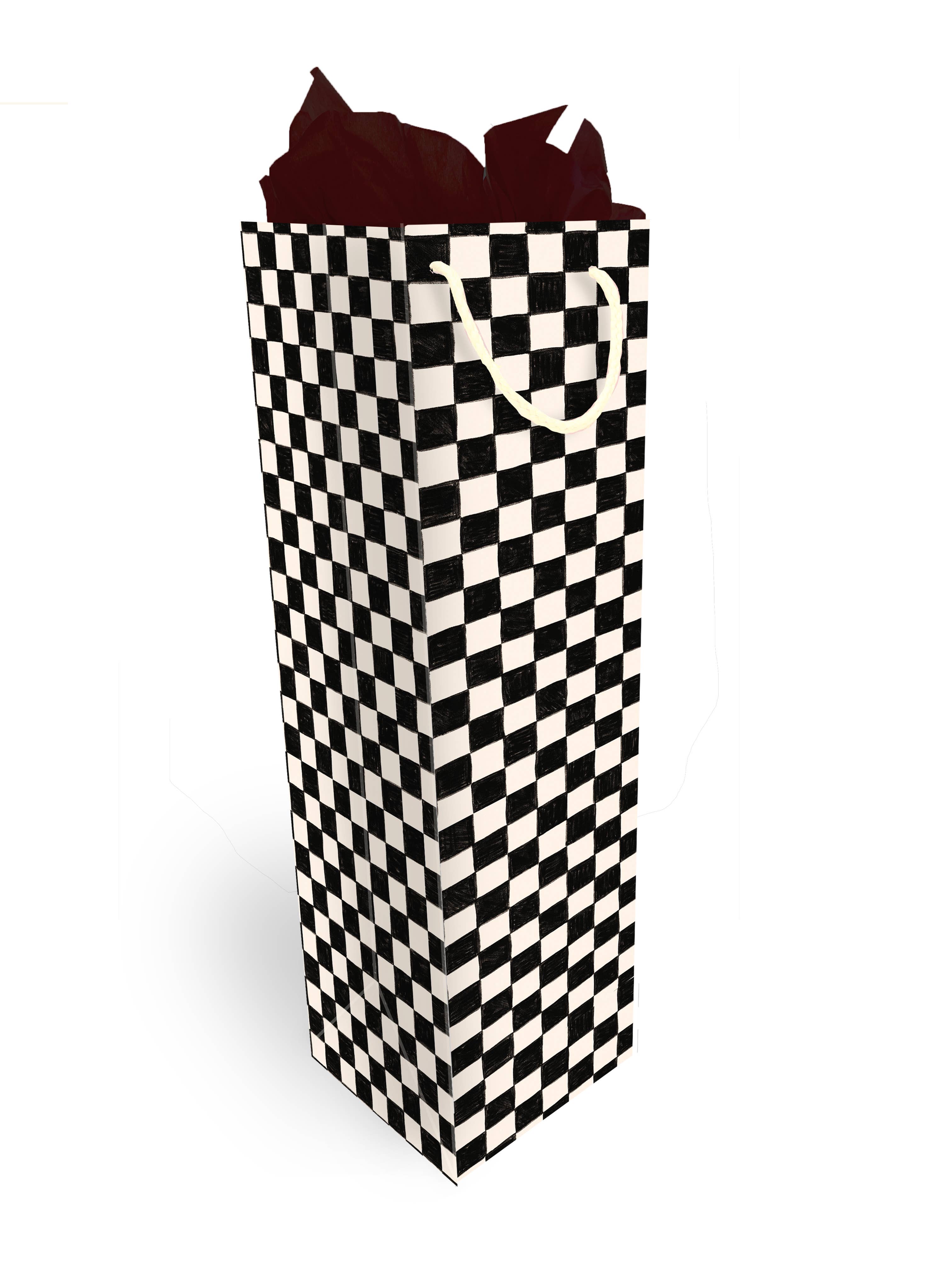 Checkers Wine Bag - DIGS