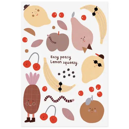 Cheeky Fruits Tattoo Sheet - DIGS