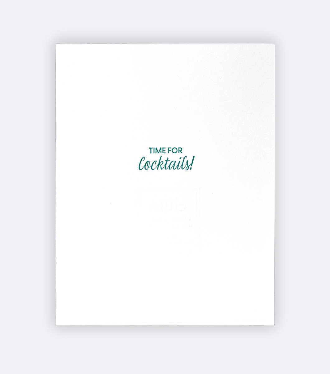 Cheers Bar Cart Birthday Card - DIGS