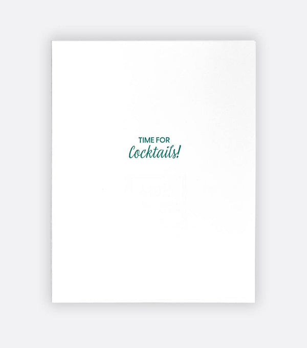 Cheers Bar Cart Birthday Card - DIGS