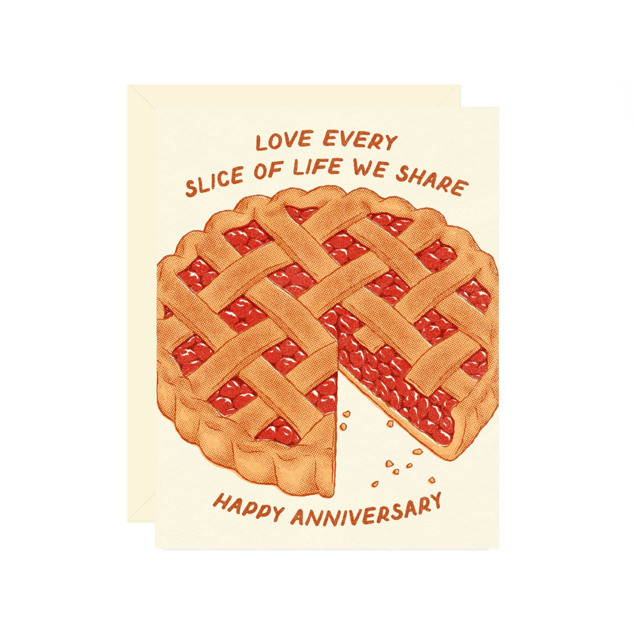 Cherry Pie Anniversary Greeting Card - DIGS