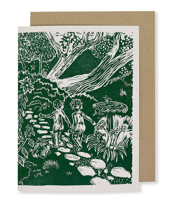 Cherubs in the Garden Card - DIGS