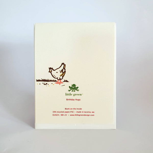 Chicken Hug Birthday Card - DIGS