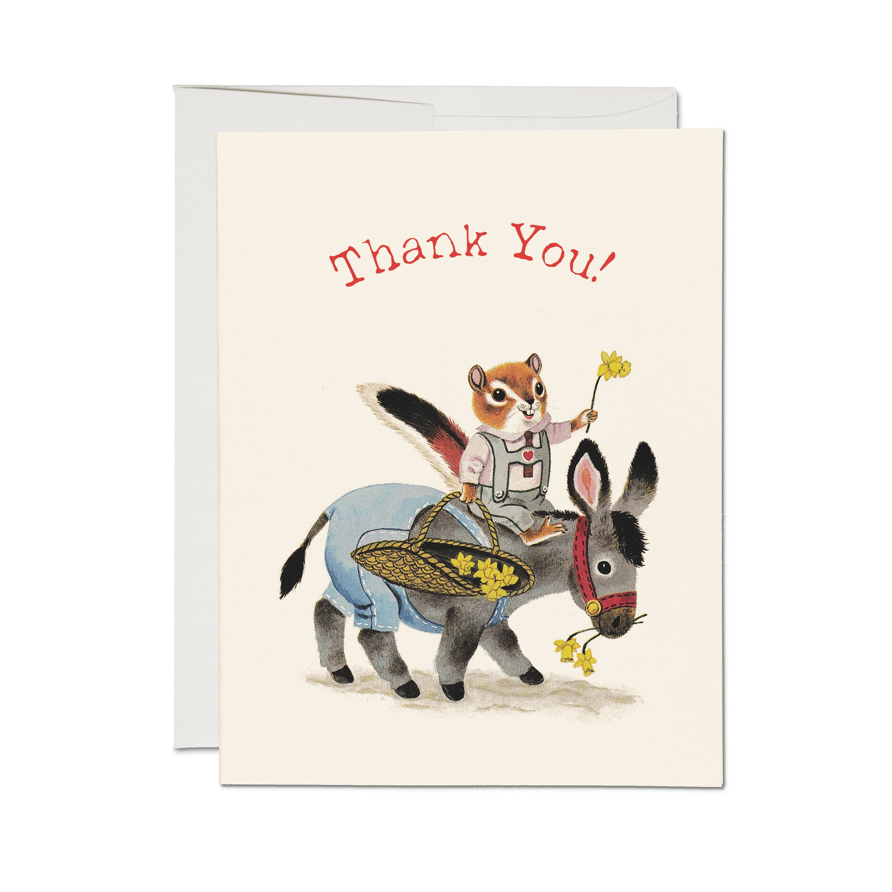 Chipmunk & Donkey Thank You Card - DIGS
