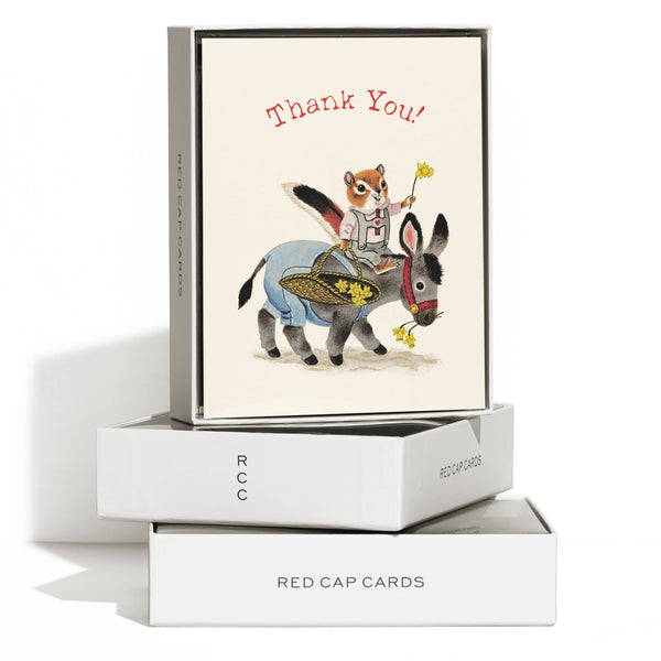 Chipmunk & Donkey Thank You Card - DIGS