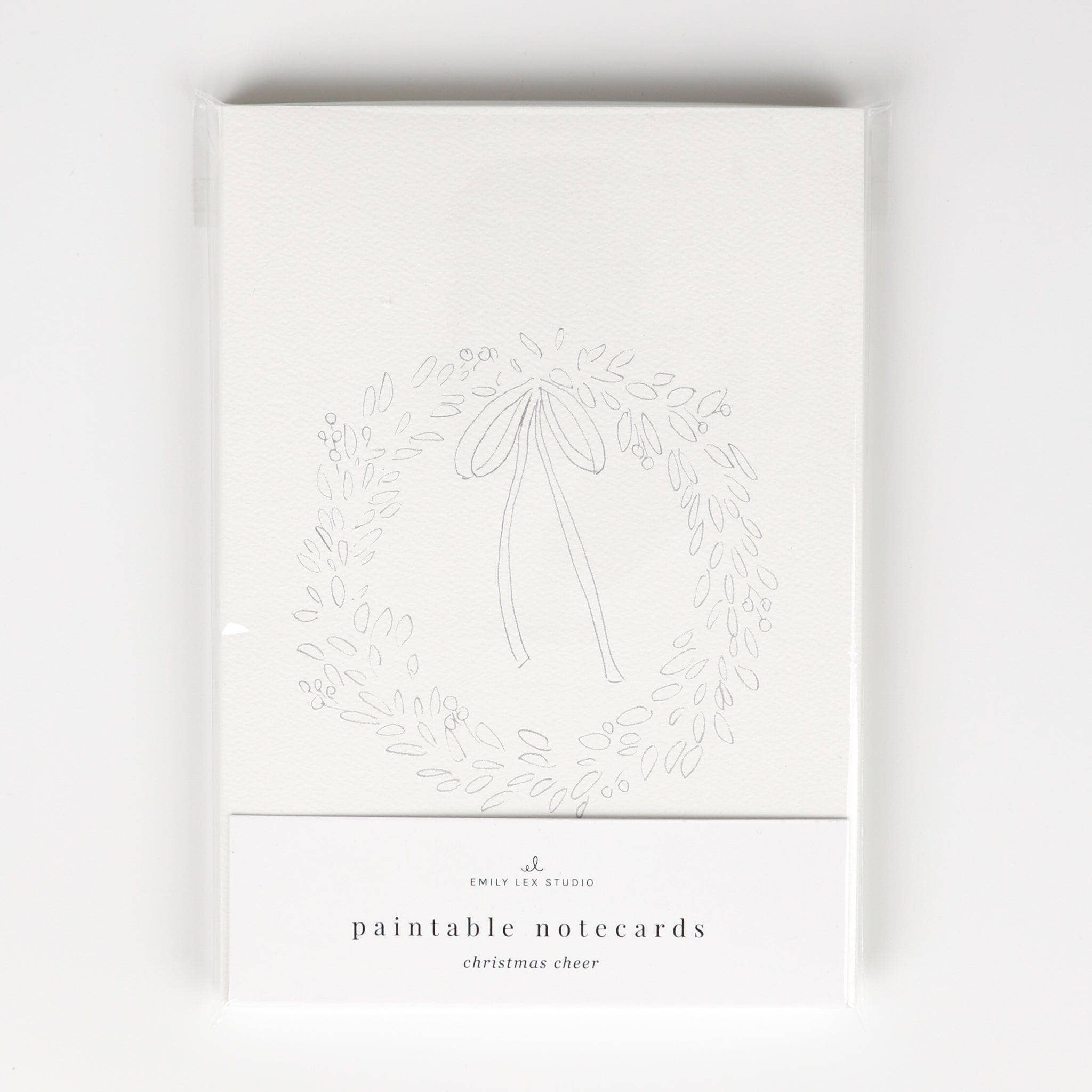 Christmas Cheer Paintable Notecards - DIGS