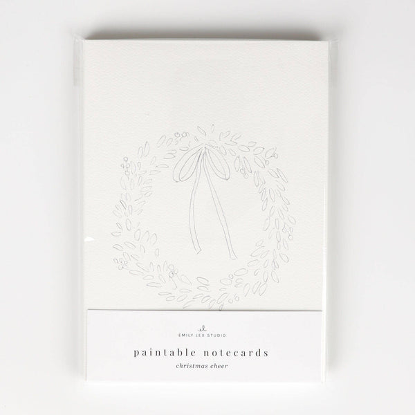 Christmas Cheer Paintable Notecards - DIGS