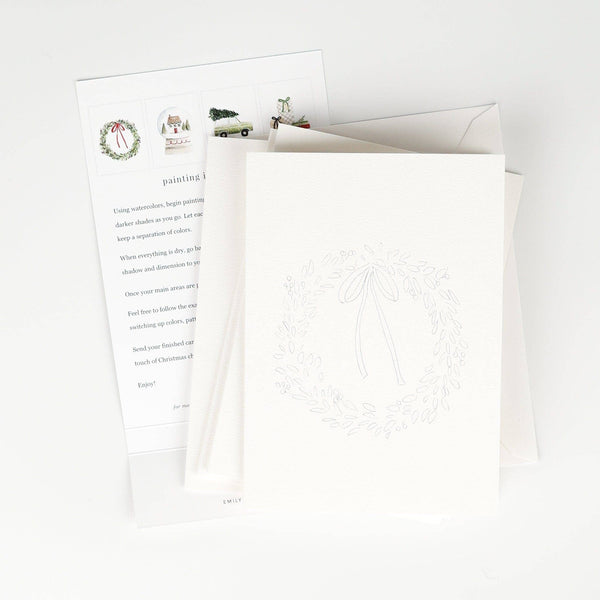 Christmas Cheer Paintable Notecards - DIGS