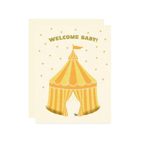 Circus Tent Baby Card - DIGS