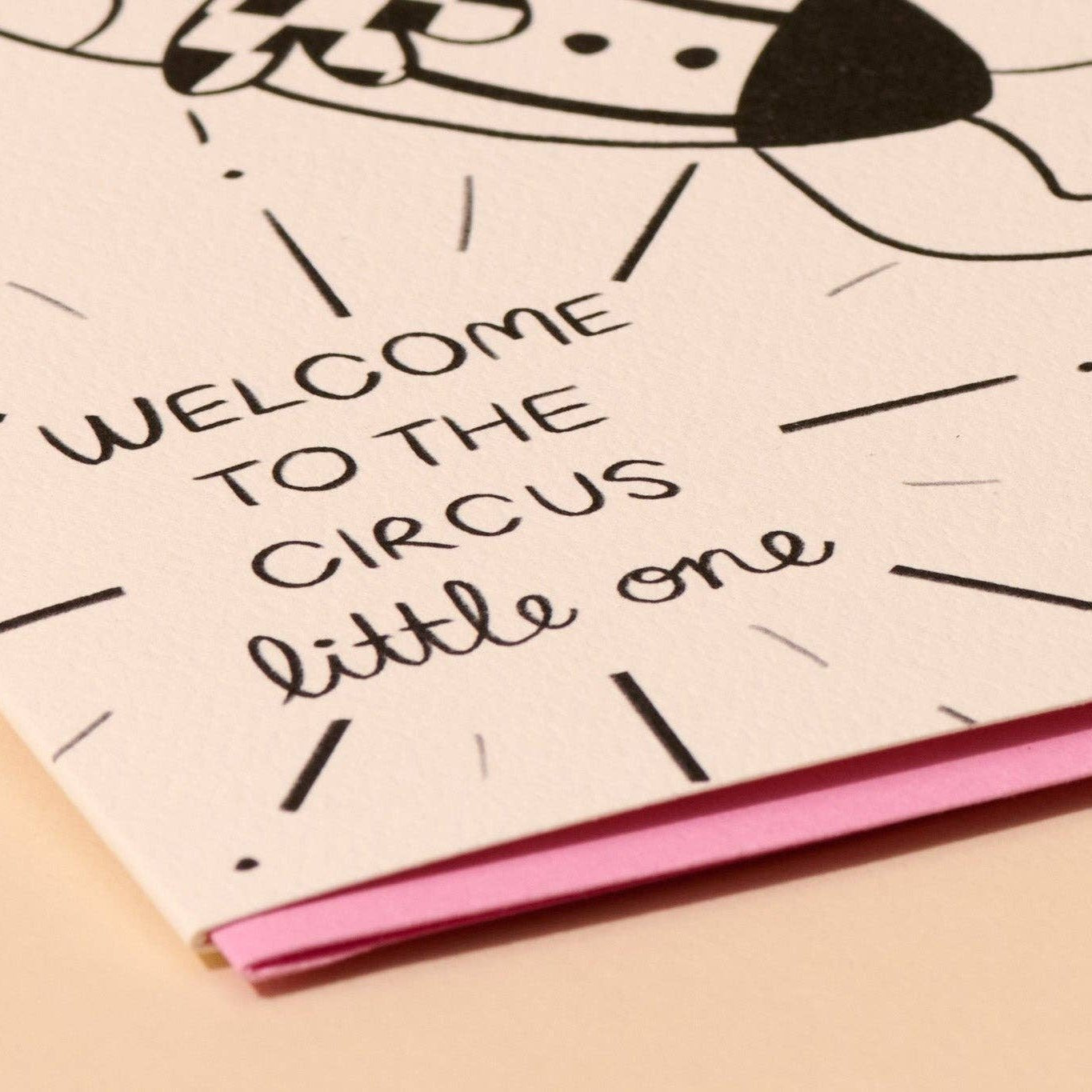 Circus Welcome Baby Card - DIGS