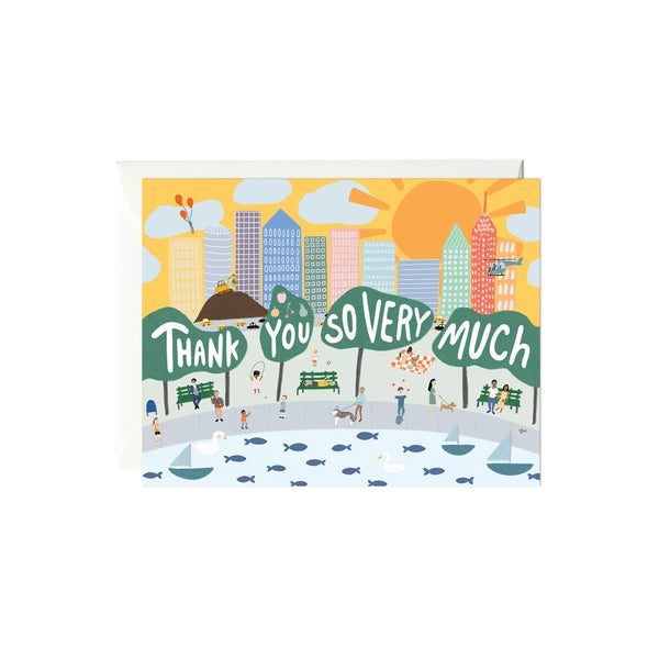 City Scene Thank You Card - DIGS