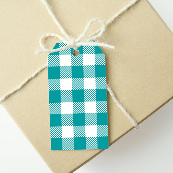 Classic Green Buffalo Plaid Gift Tags - DIGS