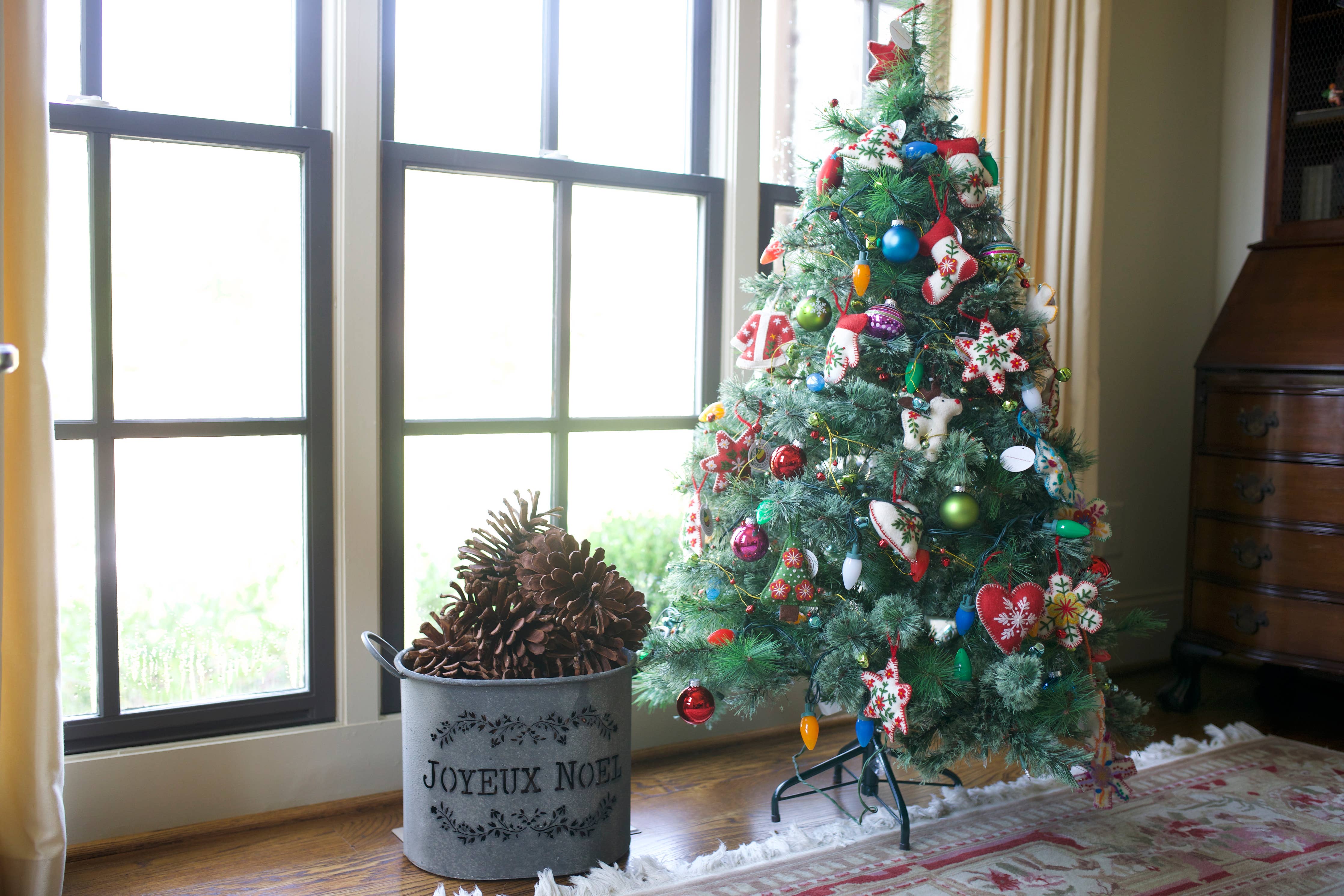 Classic Snowflake Embroidered Wool Ornament - DIGS