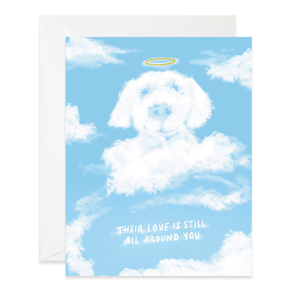 Cloud Dog Sympathy Card - DIGS